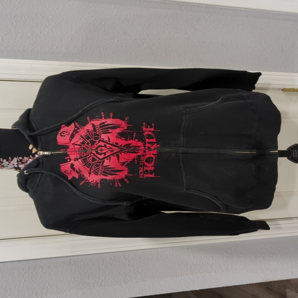 Full zip Blizzard licensed WoW Horde Hoodie